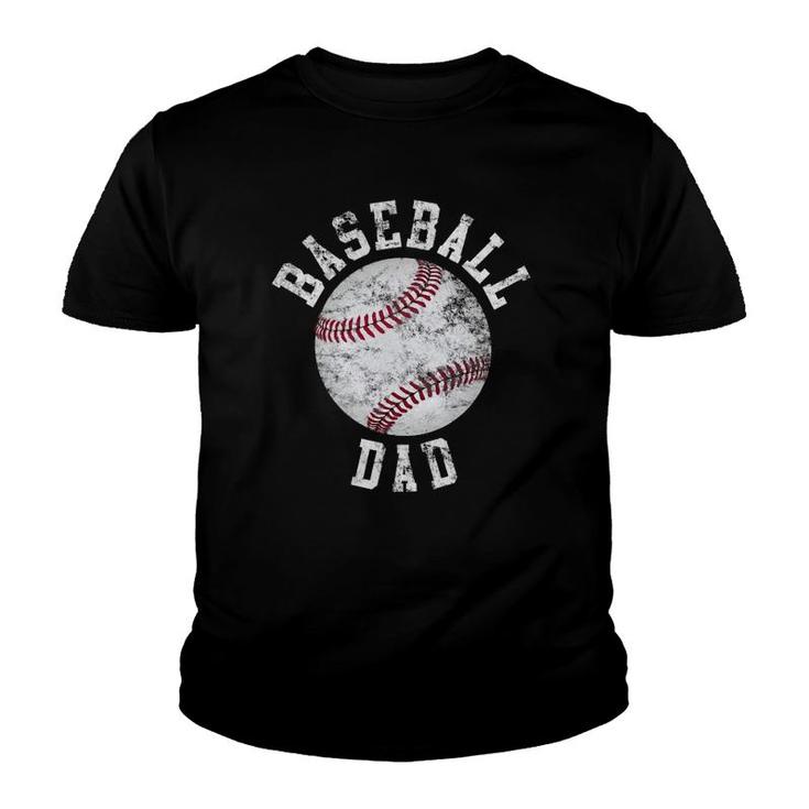 Vintage Baseball Dad Baseball Ball Youth T-shirt