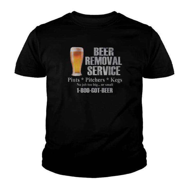 Vintage Beer Removal Service Pints Pitchers Kegs  Youth T-shirt