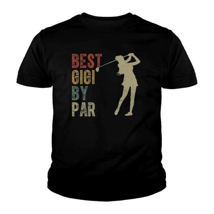 Vintage Best Gigi By Par Outfit Mother's Day Golfing Youth T-shirt