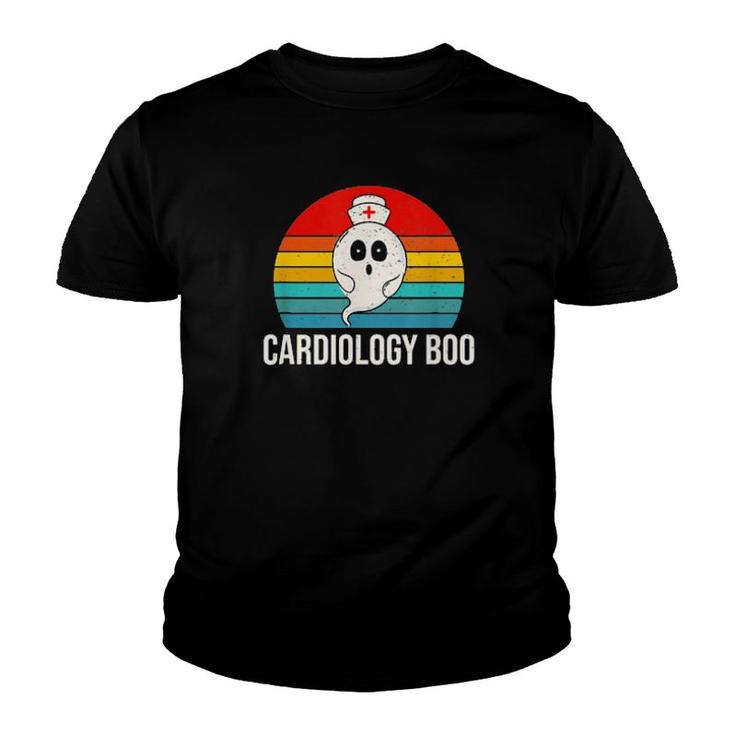 Vintage Halloween Ghost Cardiology Boo Nurse Nursing Medical Classic T Youth T-shirt