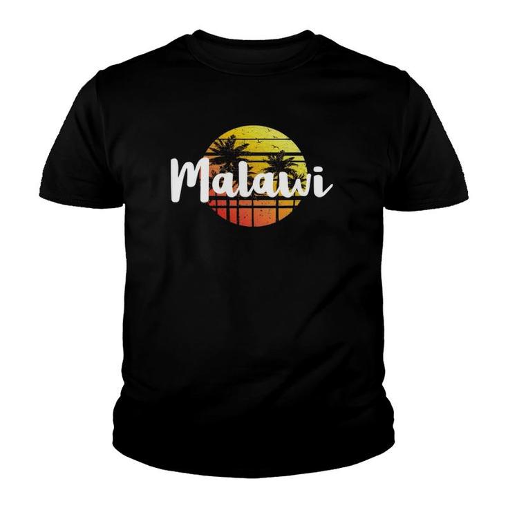 Vintage Malawi Sunset Gift Souvenir Youth T-shirt