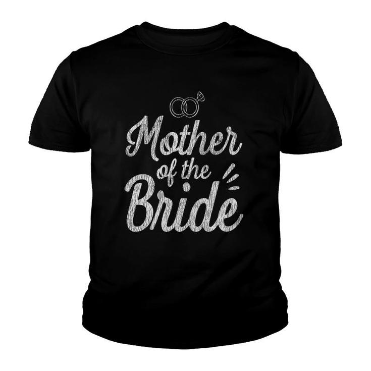 Vintage Mother Of The Bride Daughter Family Wedding Party Youth T-shirt