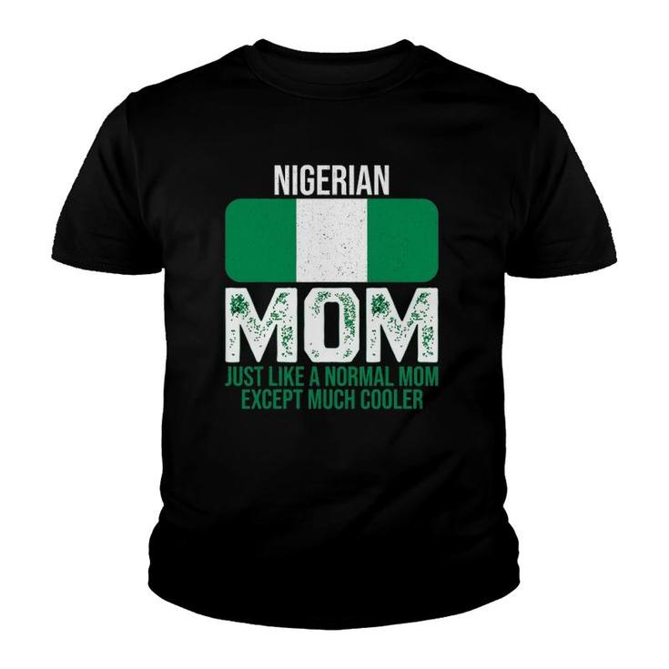 Vintage Nigerian Mom Nigeria Flag Design Mother's Day Youth T-shirt