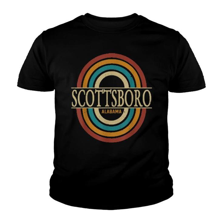 Vintage Retro Scottsboro Alabama Al Souvenirs  Youth T-shirt