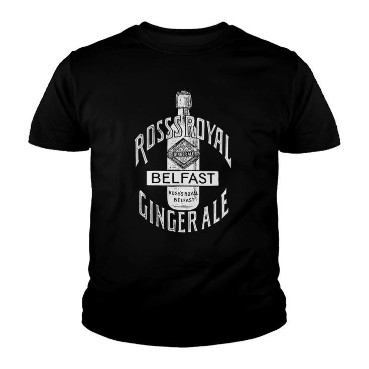 Vintage Ross's Royal Ginger Ale Belfast Ireland Youth T-shirt