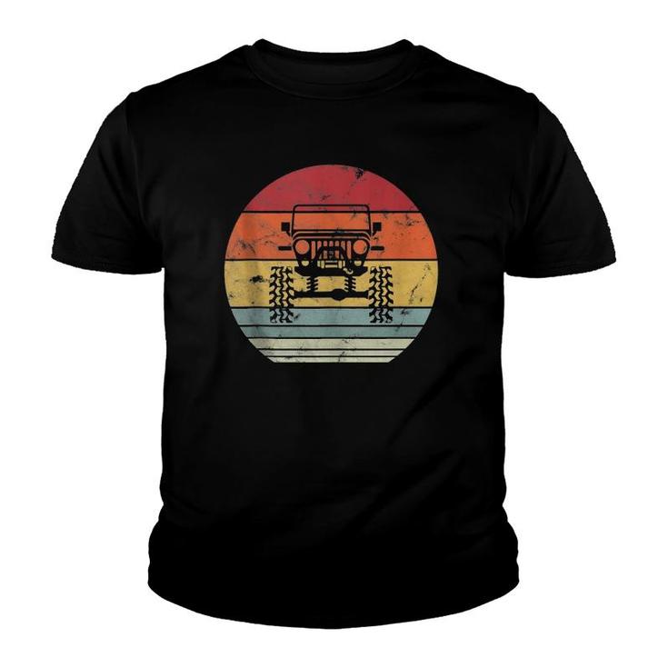 Vintage Truck Retro Sunset 4X4 Car Off Road  Youth T-shirt