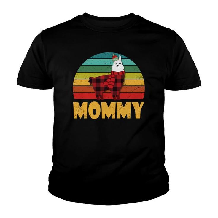 Vintagr Llama Mommy Youth T-shirt