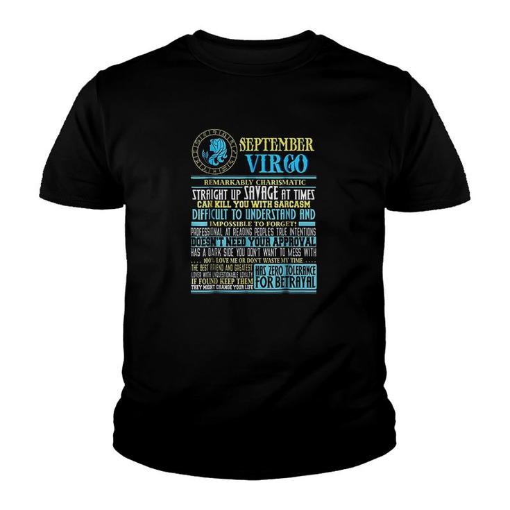 Virgo Facts Youth T-shirt