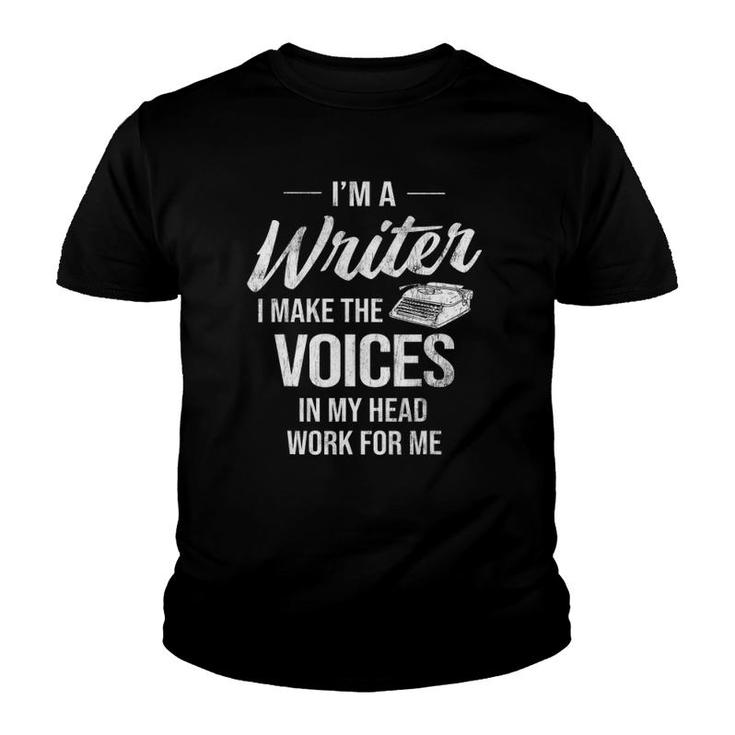 Voice In My Head Work For Me Author Writer Youth T-shirt
