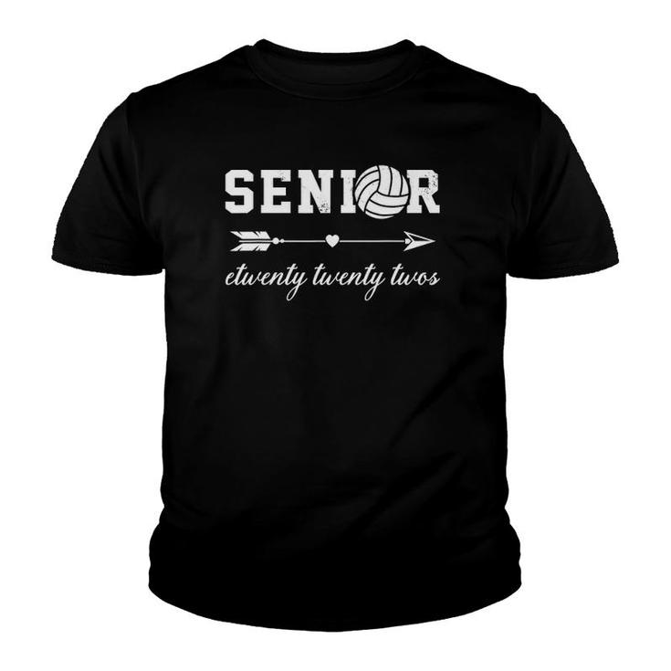 Volleyball Senior Volleyball Team Twenty Twenty Two Graduate Youth T-shirt