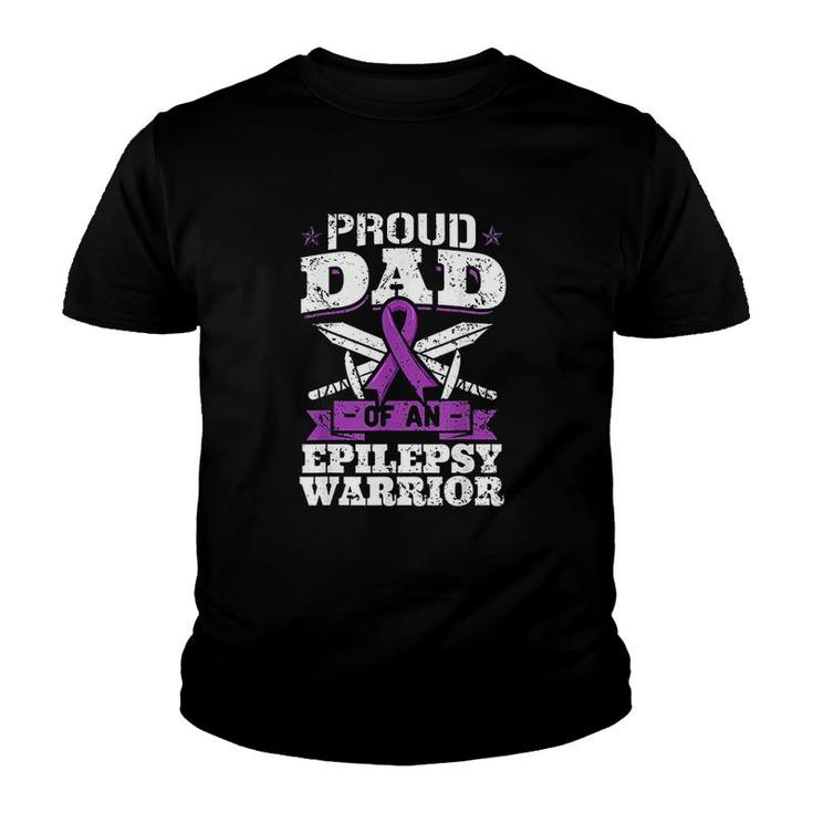 Warrior Dad Proud Awareness Month Gift Youth T-shirt