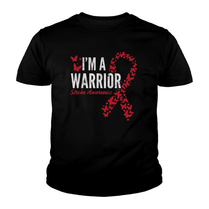 Warrior Stroke Awareness Stroke Survivor Youth T-shirt