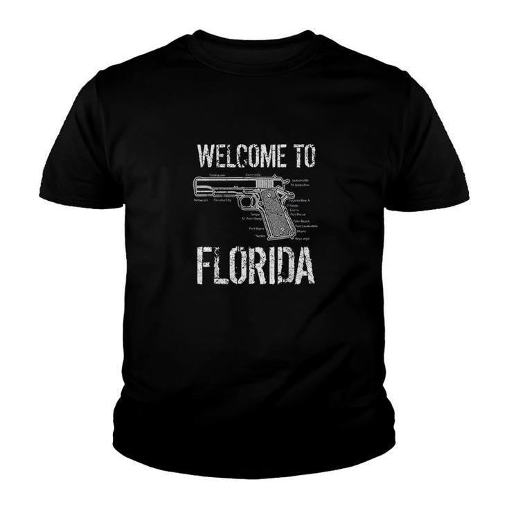 Welcome To Florida The Gunshine State Youth T-shirt