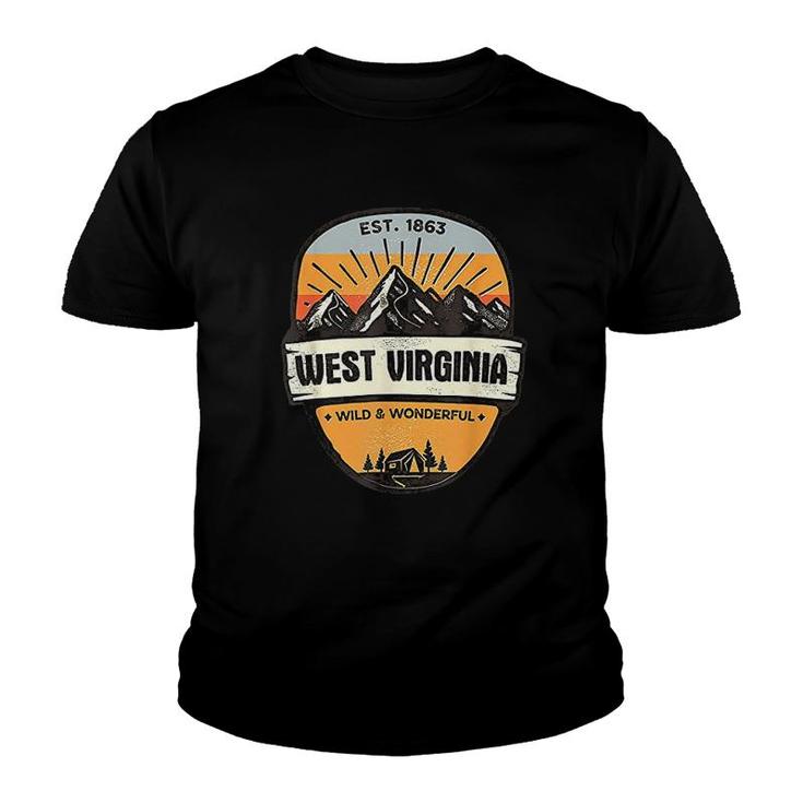 West Virginia Wild And Wonderful Youth T-shirt
