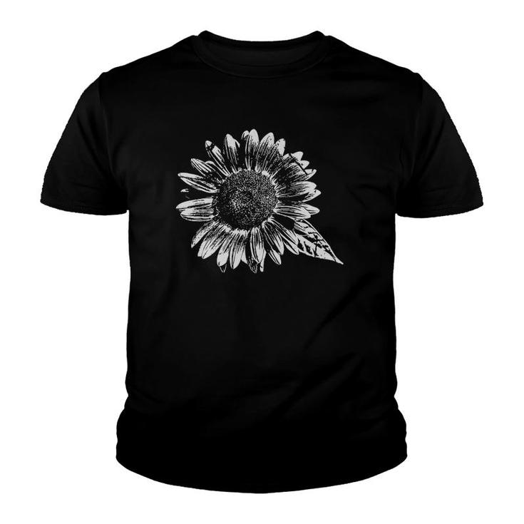 White Sunflower Flower Lovers Gift Youth T-shirt