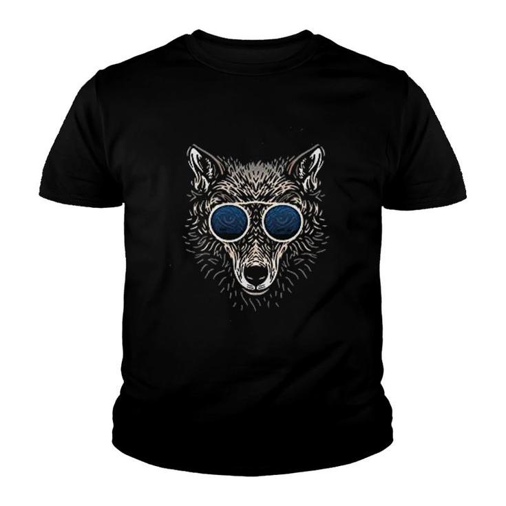 Wolf In Sunglasses Youth T-shirt