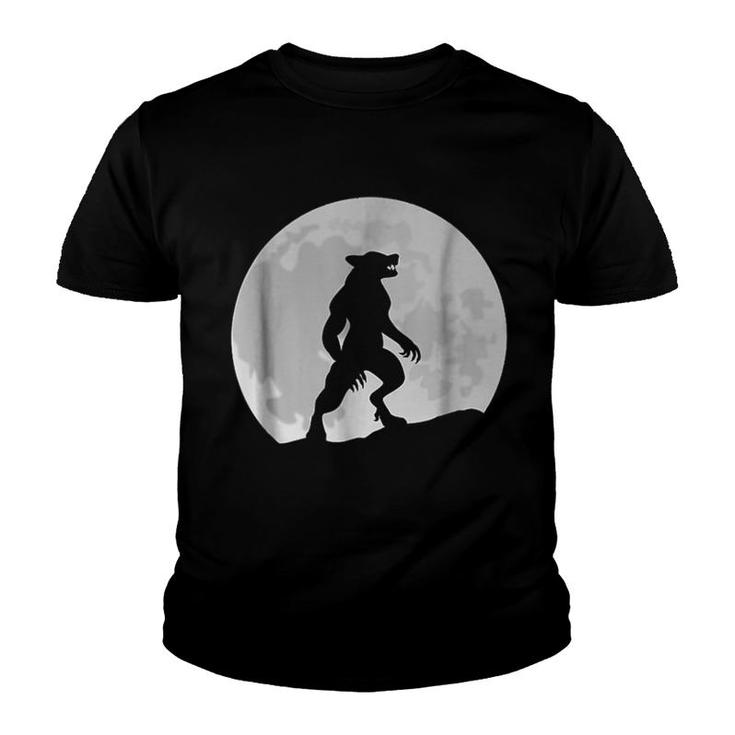 Wolf Man And Moon Youth T-shirt