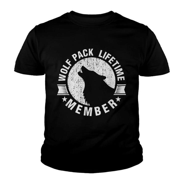 Wolf Pack Lifetime Member Youth T-shirt