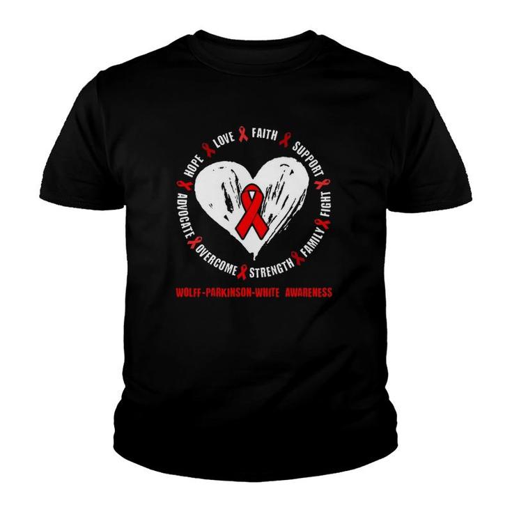 Wolf-Parkinson-White Awareness Wpw Syndrome Related Heart Youth T-shirt