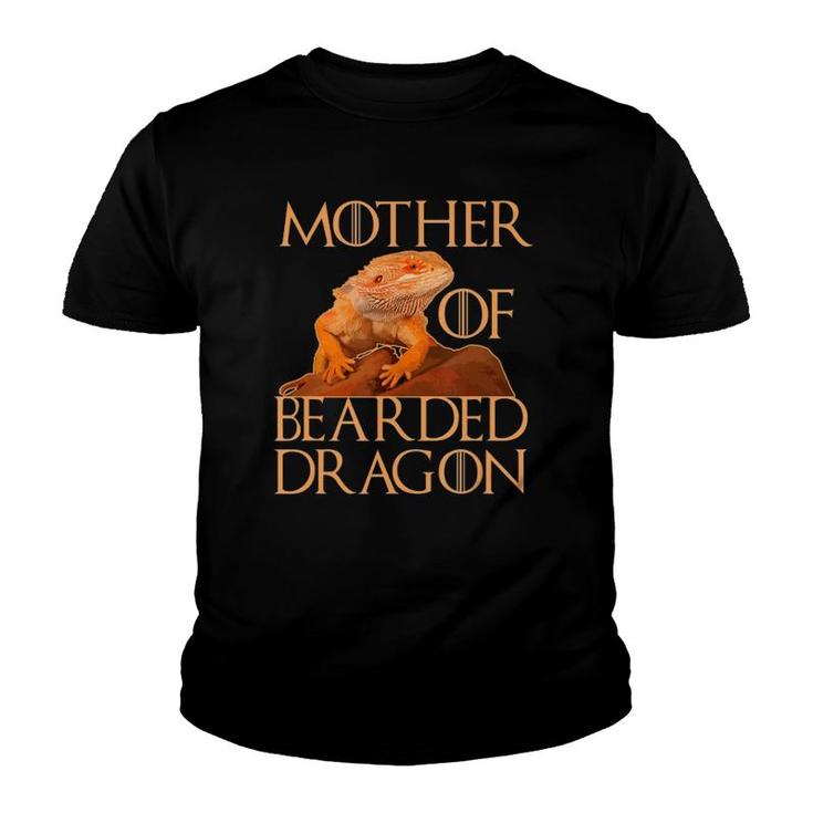 Woman Mother Of Bearded Dragons Women Reptile Mom Youth T-shirt