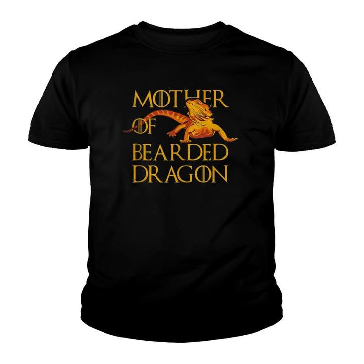 Woman Mother Of Bearded Dragons Women Reptile Mom Youth T-shirt