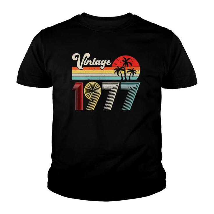 Womens 45 Years Old Vintage 1977 45Th Birthday Party Men Women  Youth T-shirt