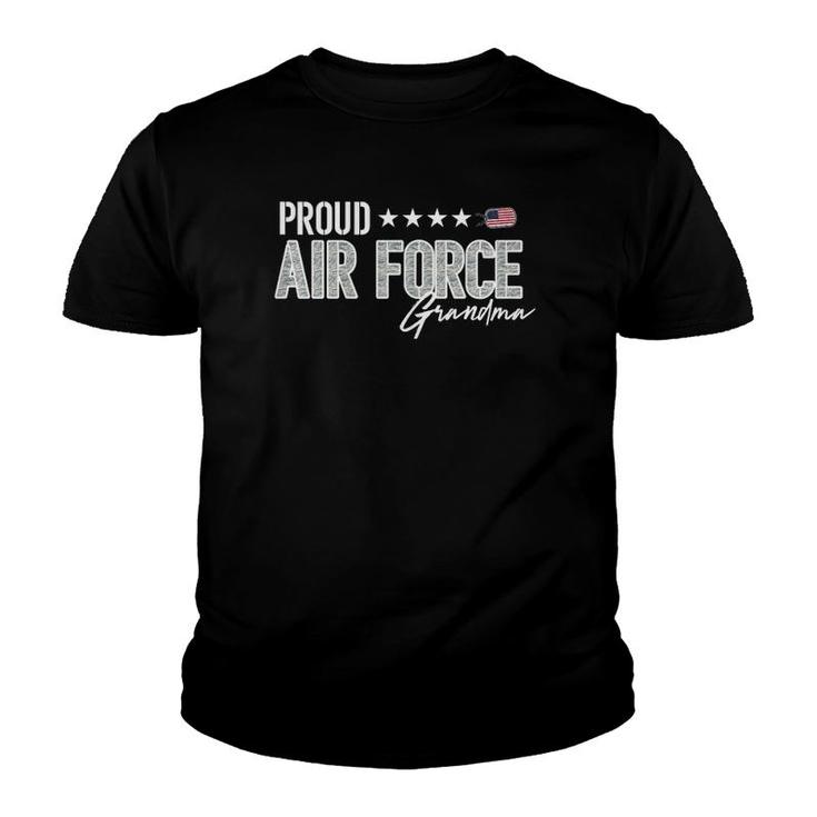 Womens Abu Proud Air Force Grandma For Grandmothers Of Airmen Youth T-shirt