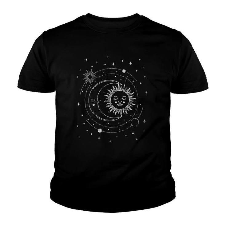 Womens Alchemy Sun Moon Astrology Gift Youth T-shirt