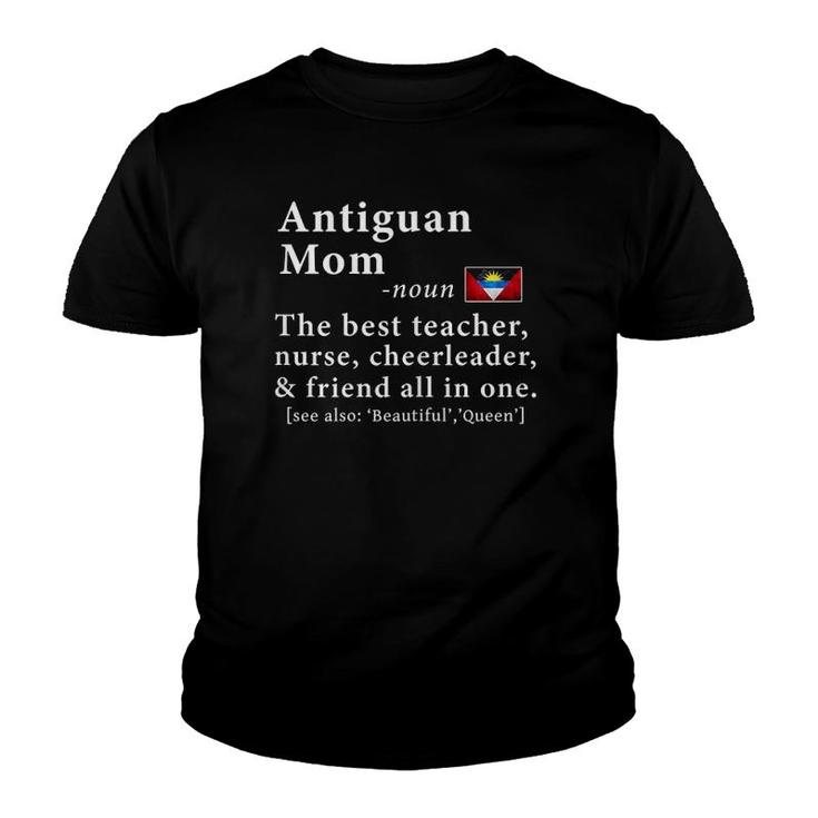 Womens Antiguan & Barbudan Mom Definition Tee Antigua & Barbuda Youth T-shirt