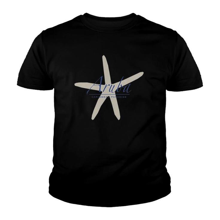 Womens Aruba Caribbean Paradise Souvenirgift Starfish V-Neck Youth T-shirt
