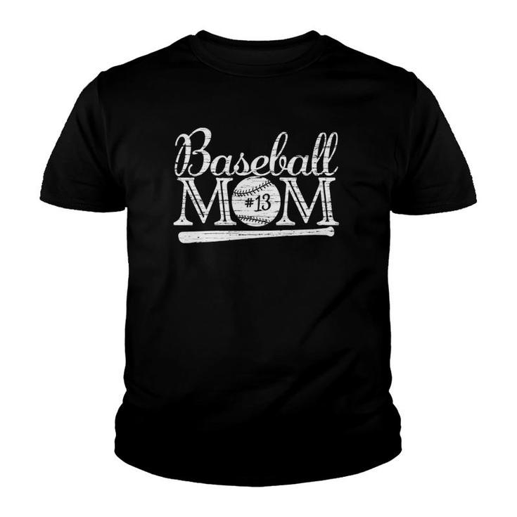 Womens Baseball 13 Jersey Mom Favorite Player S Mother's Day  Youth T-shirt