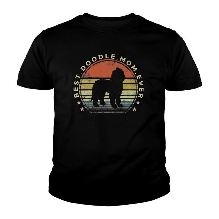 Womens Best Doodle Mom Ever Labradoodle Goldendoodle Dog Lover Mama  Youth T-shirt
