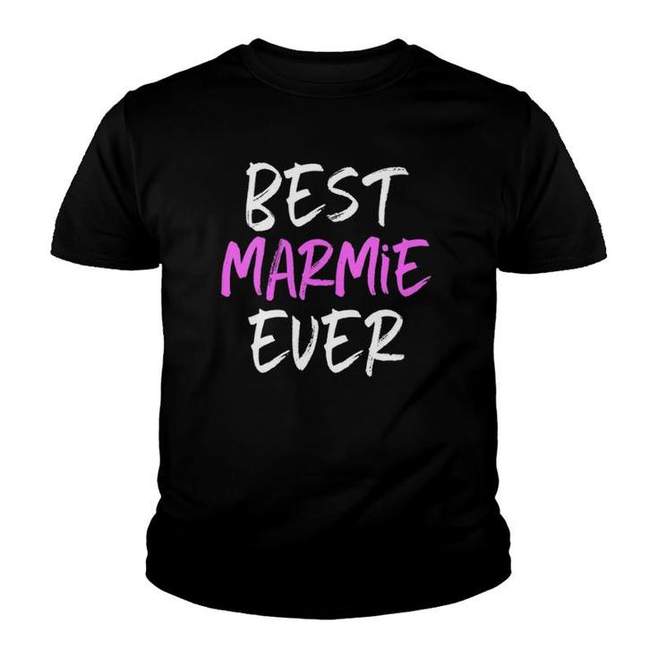Womens Best Marmie Ever Cool Funny Mother's Day Gift V-Neck Youth T-shirt