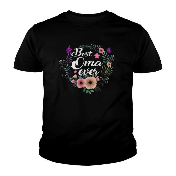 Womens Best Oma Ever Mother's Day Gift Grandma,Auntie Youth T-shirt