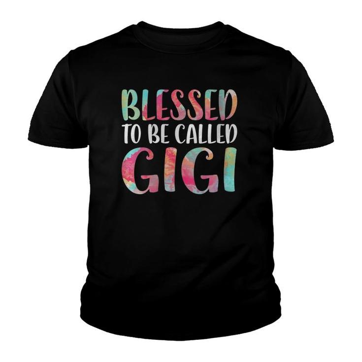 Womens Blessed To Be Called Gigi Mother's Day Youth T-shirt
