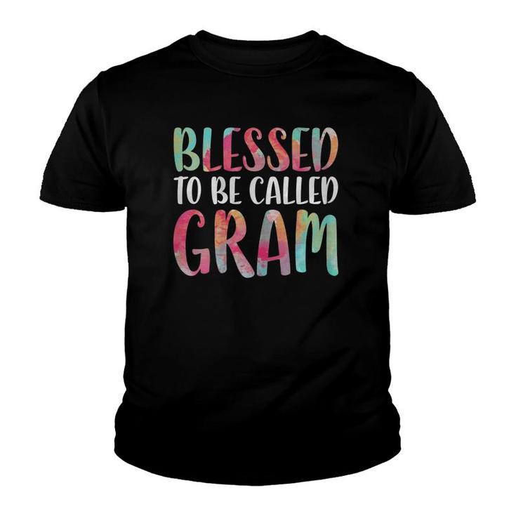 Womens Blessed To Be Called Gram Mother's Day Youth T-shirt