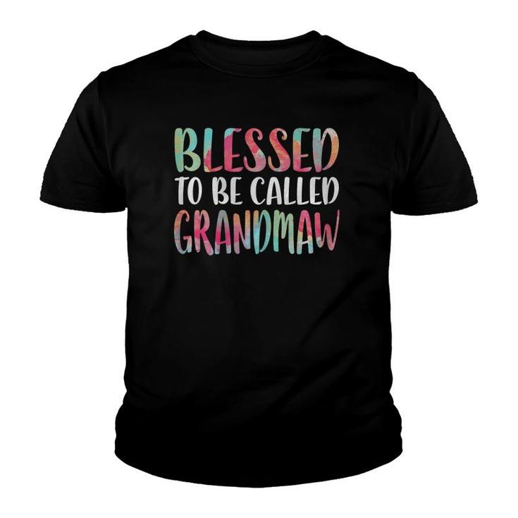 Womens Blessed To Be Called Grandmaw Mother's Day Youth T-shirt