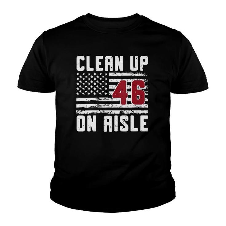 Womens Clean Up On Aisle 46 V Neck Youth T-shirt