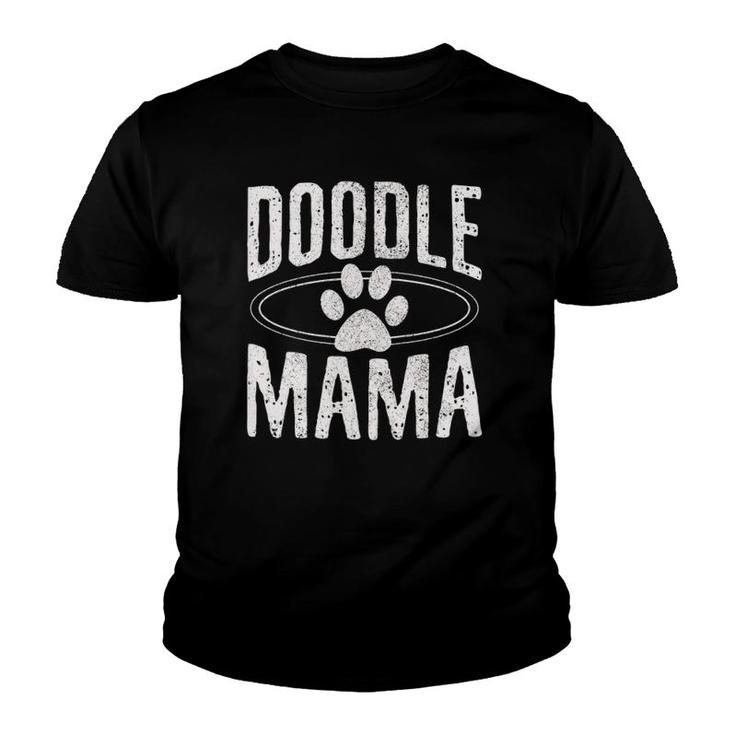 Womens Doodle Mama - Goldendoodle Mom Dog Paw Funny Cute Gift  Youth T-shirt