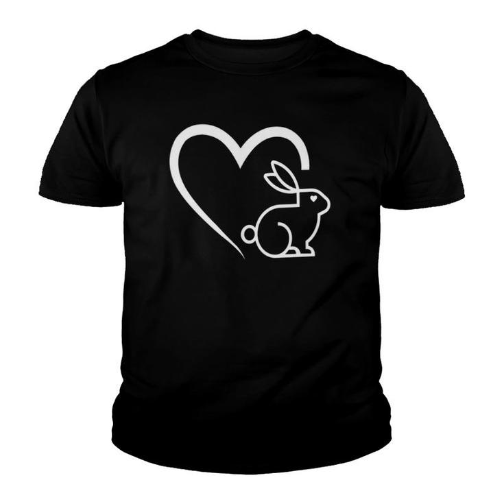 Womens Easter Bunny Rabbits Hearts - Sweetheart Rabbit Bunnies  Youth T-shirt
