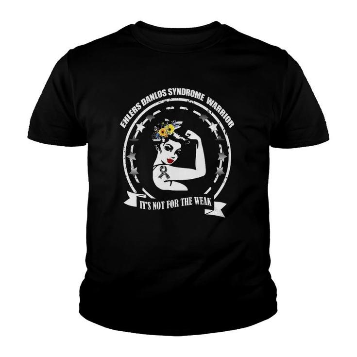 Womens Ehlers Danlos Syndrome Zebra Eds Warrior Awareness V-Neck Youth T-shirt