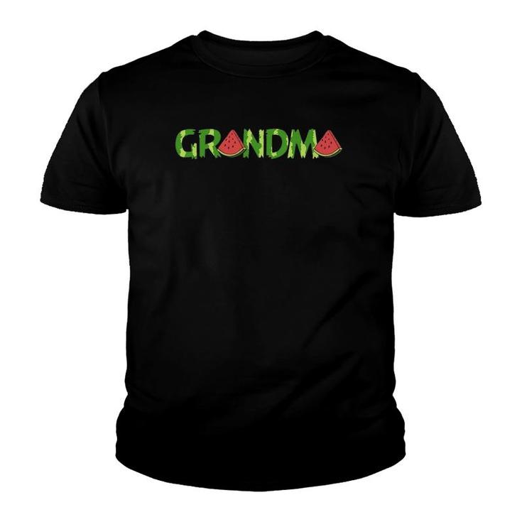 Womens Funny Grandma Watermelon Summer Mother's Day Gift Youth T-shirt