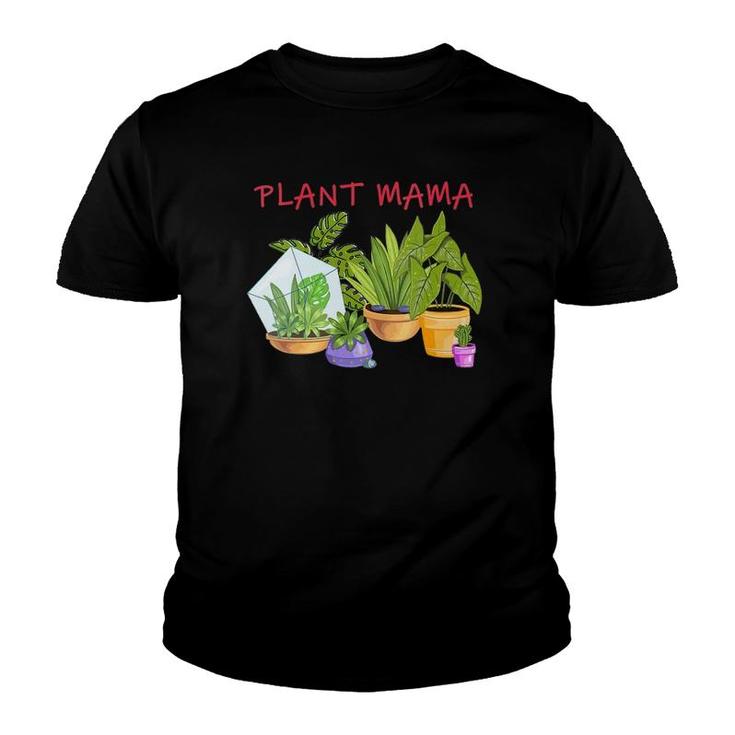 Womens Gardening Plant Mom Aesthetic Gifts Women Garden Mama Tees V-Neck Youth T-shirt