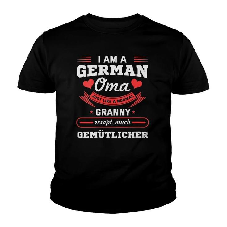 Womens German Oma Grandmother Granny Germany Grandma V-Neck Youth T-shirt