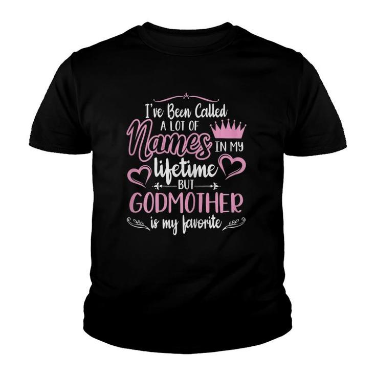 Womens Godmother Funny Quotegodmom Cute Gifts Mothers Day Youth T-shirt