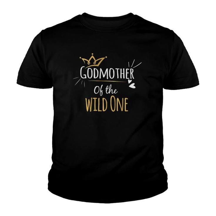 Womens Godmother Of The Wild One 1St Birthday First Thing Family Youth T-shirt