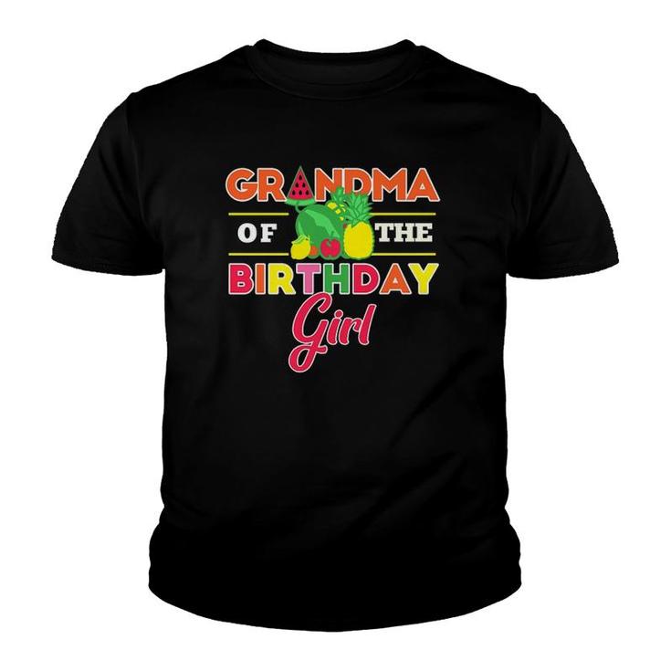 Womens Grandma Of The Birthday Girl Twotti Fruity Theme Grandmother Youth T-shirt
