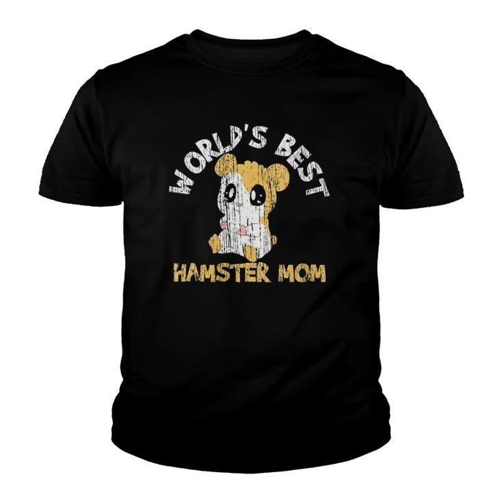 Womens Hamster Mom Mothers Day Vintage Youth T-shirt