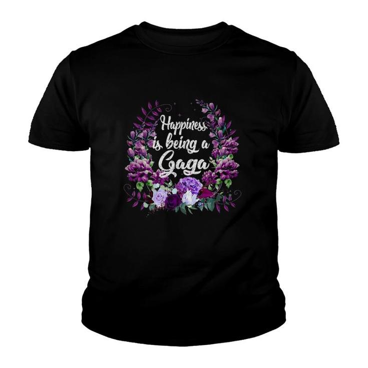Womens Happiness Is Being A Gaga Mother's Day Youth T-shirt