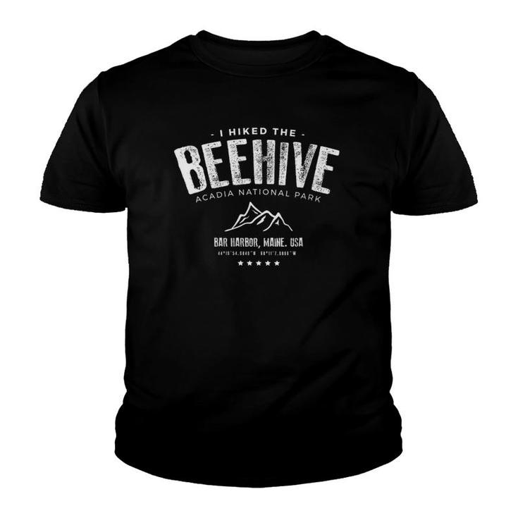 Womens I Hiked The Beehive Trail - Acadia National Park Youth T-shirt